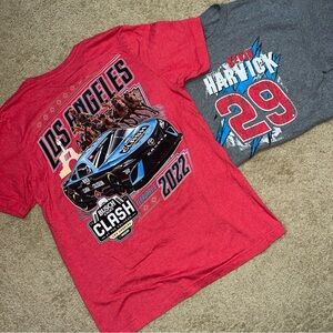 Nascar Red and Gray Graphic Tees bundle
